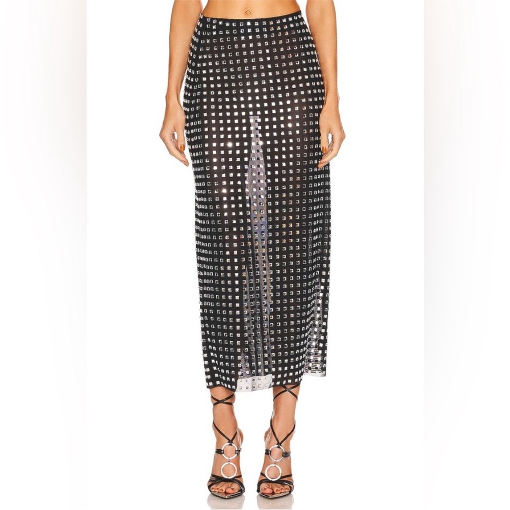 Revolve NBD Zenni Embellished Maxi Skirt Size Small